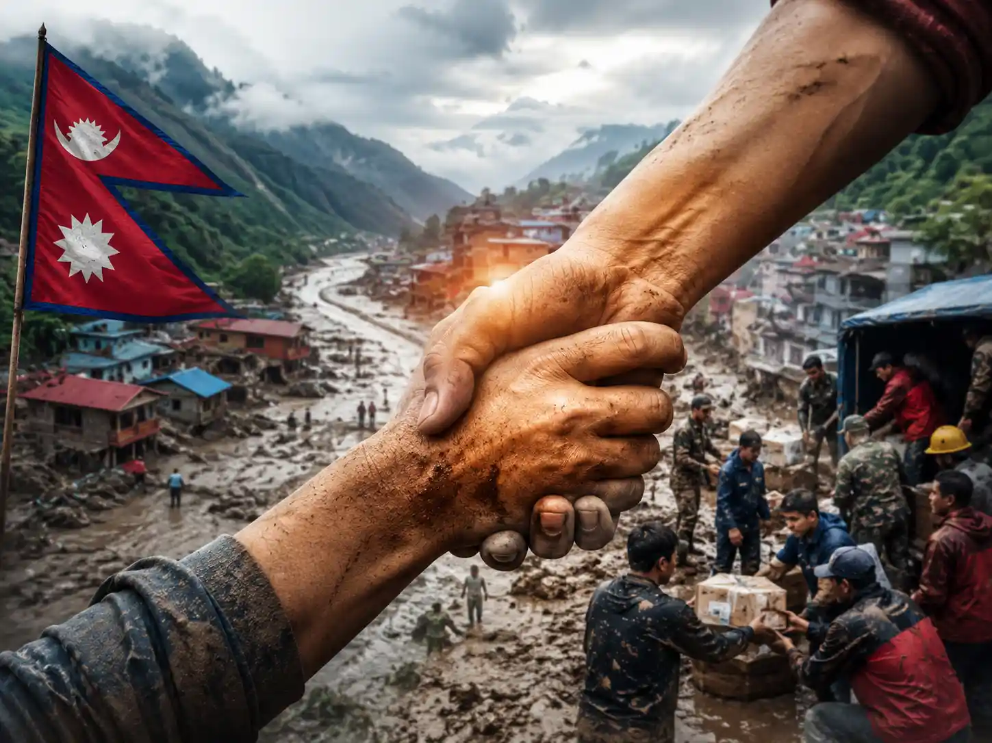 a helping hand for the nepal people